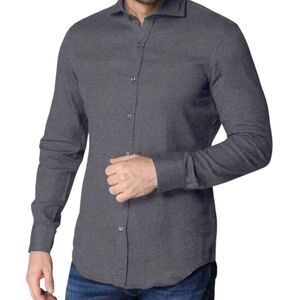 PIERRE CARDIN Men's Slim Fit Long Sleeve Button Down Size XXL